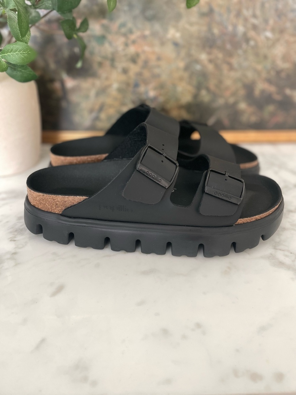 Birkenstock Papillio Arizona Chunky Platform Slide Sandals Size 39 - Picture 5 of 12